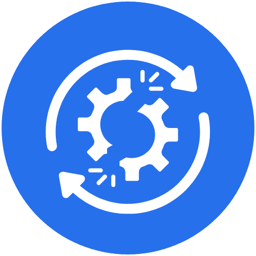 Icon of 4 arrows pointing clockwise in a circle
