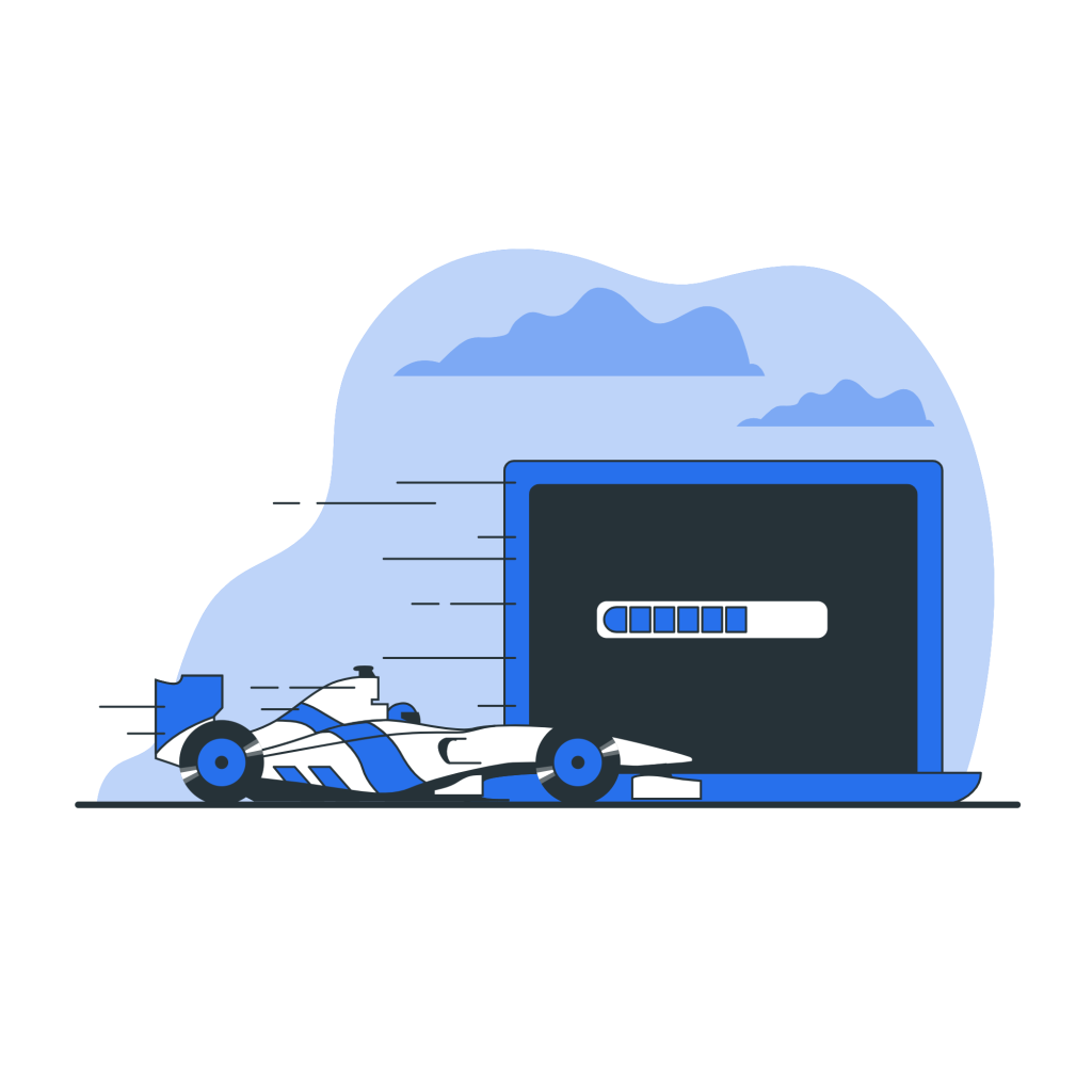 Fast loading-bro graphic image