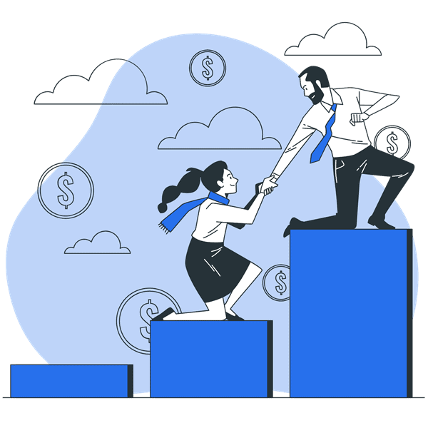 Storyset - Helping a partner-bro_600x600 Long-term website goals